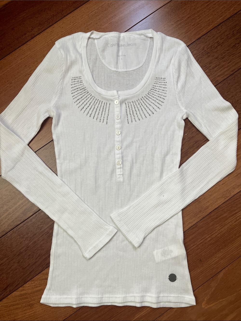 NWOT Calvin Klein Jeans Sequin Henley